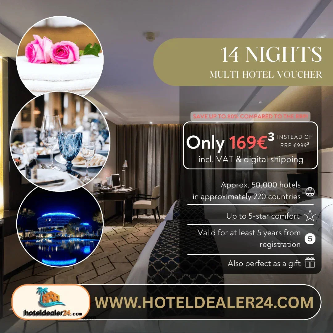 Multi-Hotel Voucher for 2 People - Enjoy 3, 7 or 14 Nights in a Double Room - hoteldealer24