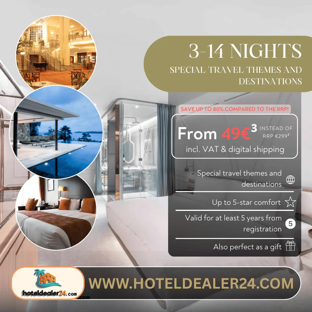 Special Theme Hotel Voucher for 2 People - Enjoy 3, 7, or 14 Nights in a Double Room - hoteldealer24