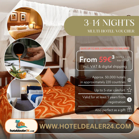 Multi-Hotel Voucher for 2 People - Enjoy 3, 7 or 14 Nights in a Double Room - hoteldealer24