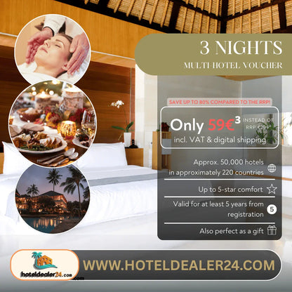 Multi-Hotel Voucher for 2 People - Enjoy 3, 7 or 14 Nights in a Double Room - hoteldealer24