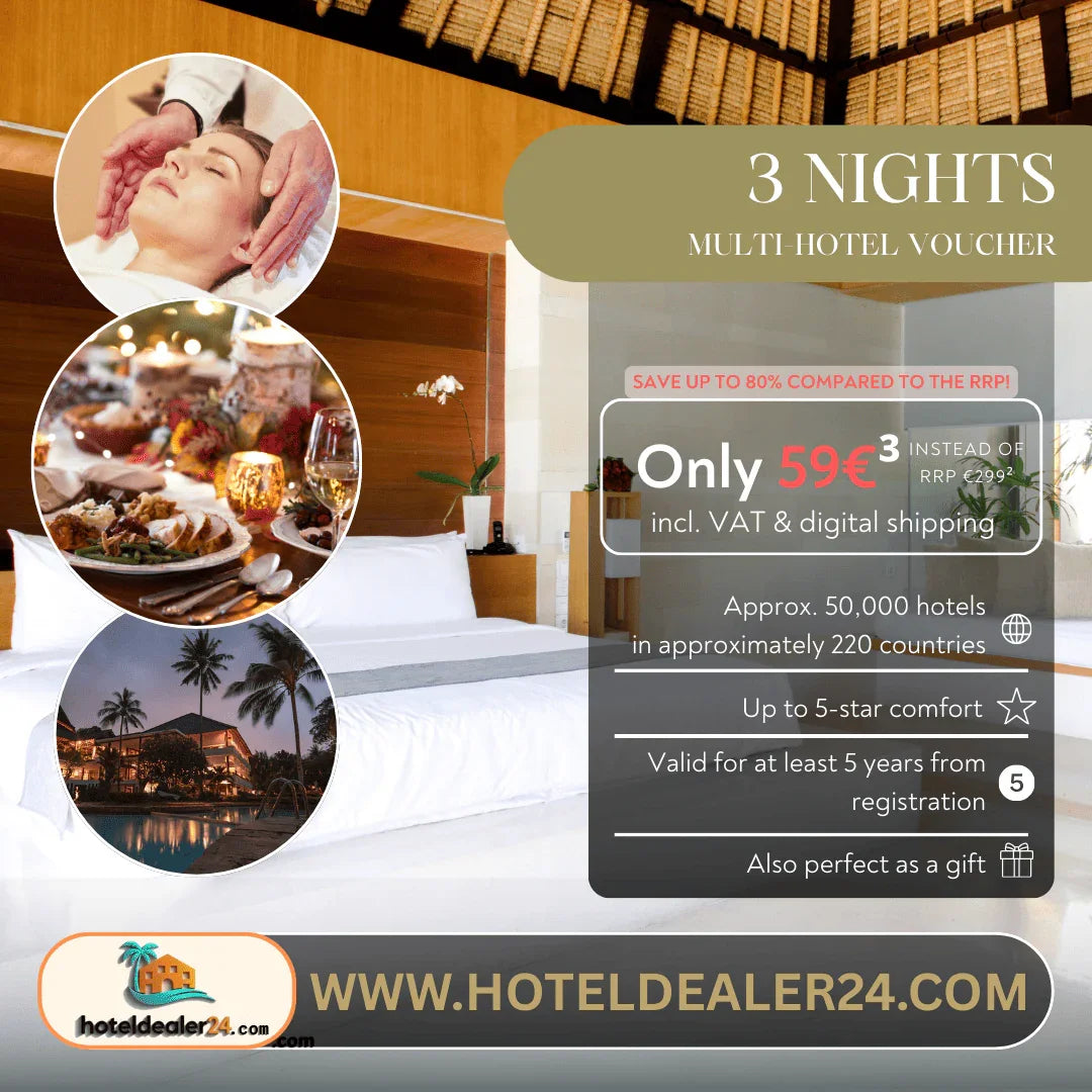 3-Night Multi-Hotel Voucher for 2 People in a Double Room - hoteldealer24