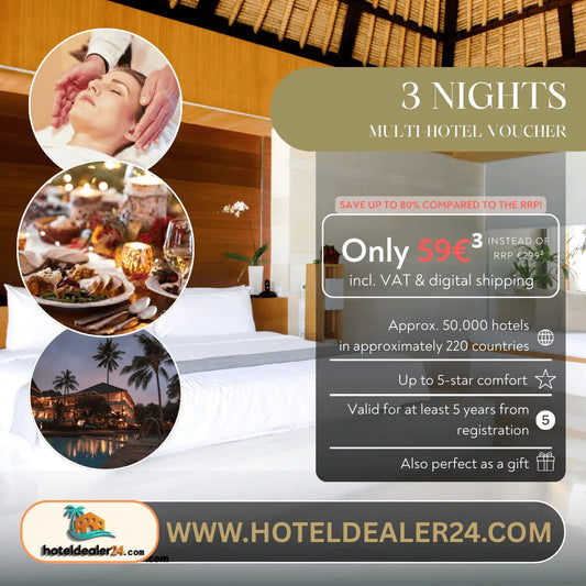3-Night Multi-Hotel Voucher for 2 People in a Double Room - hoteldealer24