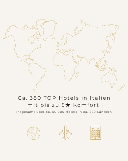 Italy hotel voucher – 3, 7 or 14 nights for 2 people in a double room