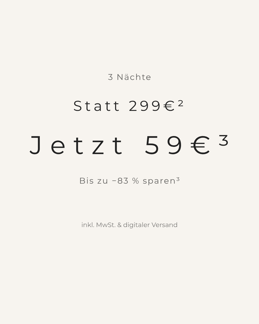 3 nights multi-hotel voucher for 2 people in a double room up to 5⭐