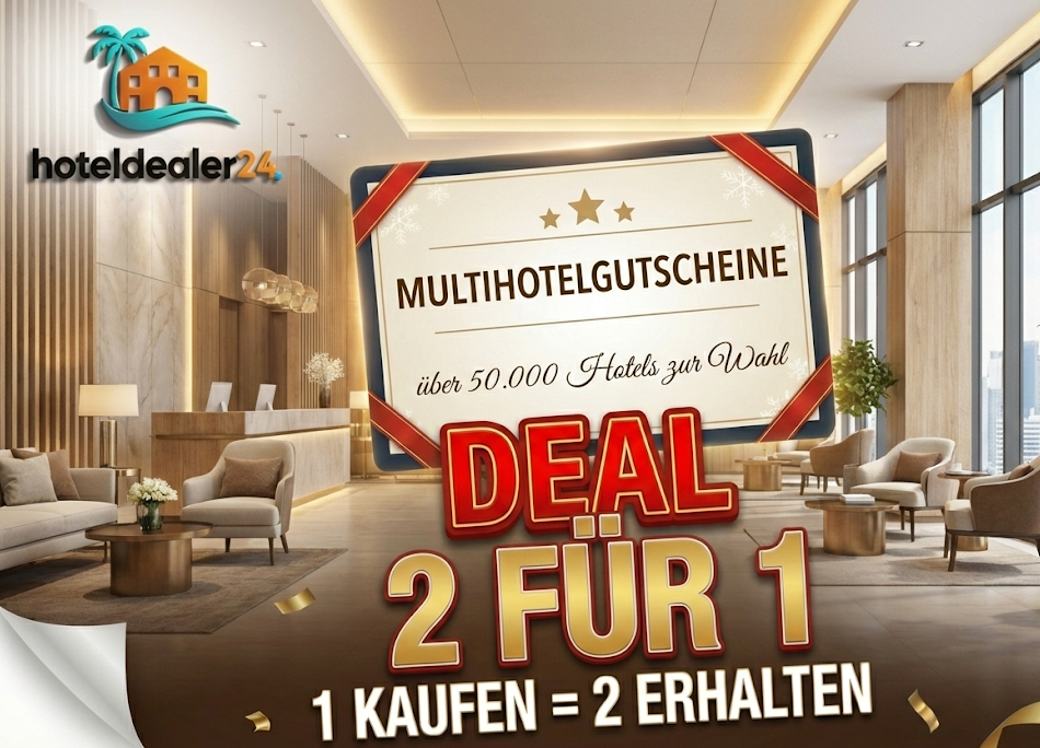3-night multi-hotel voucher for 2 people in a double room